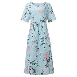 House Dress for Women Elderly Summer Dresses for