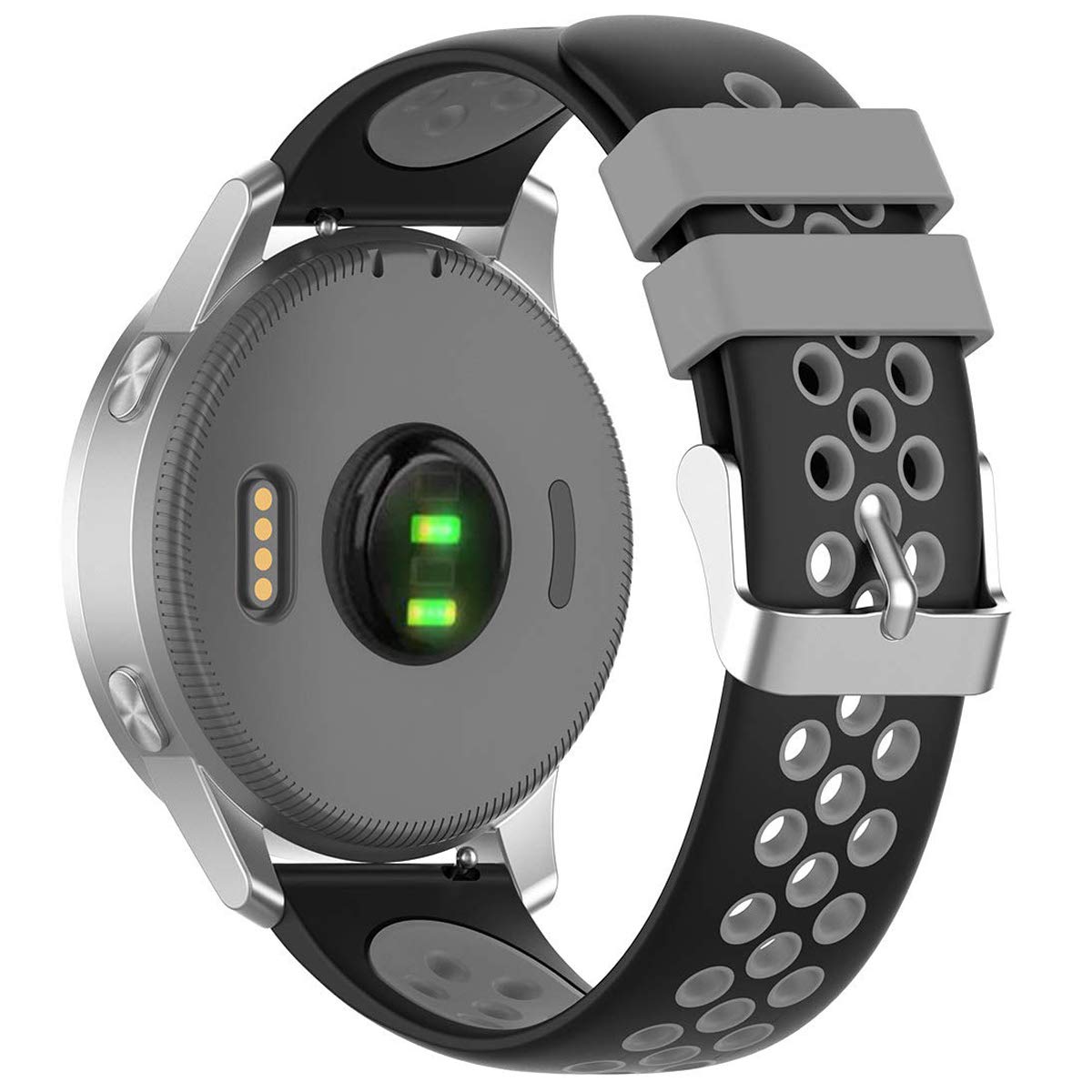 Tyogeephy Compatible with Samsung Galaxy Watch Active 2 40mm/ 44mm Watch Bands, Vivoactive 3 Music Bands, 20mm Quick Release Silicone Band Straps Wristbands for Galaxy Watch 42mm Women Men