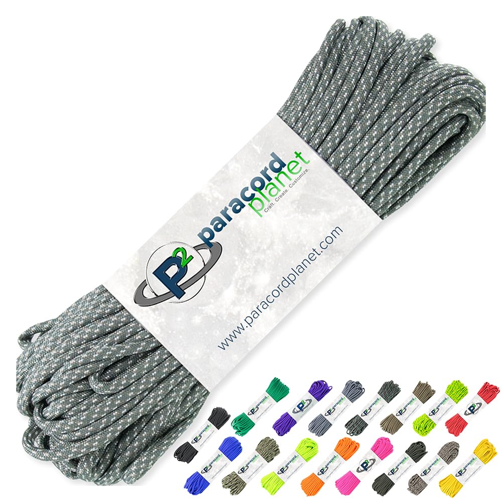 Paracord Planet 100' Hanks Parachute 550 Cord Type III 7 Strand Paracord Top 40 Most Popular Colors (ACU Digital)