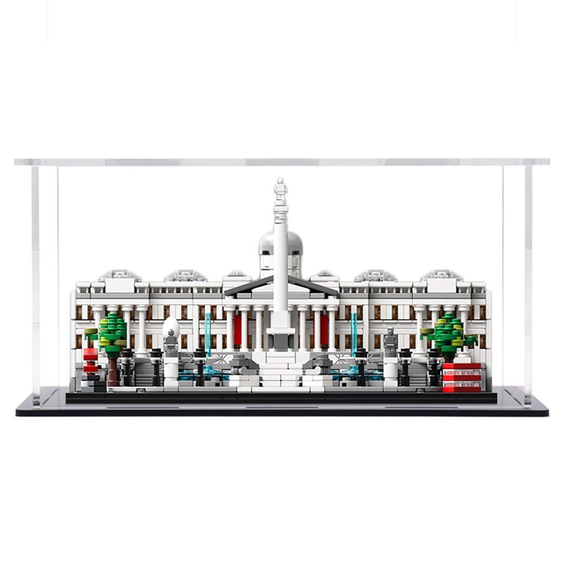 12che Show Case Acrylic Display Box Dustproof Display Box Show Box for LEGO Trafalgar Square 21045 - Display Box Included Only, No Lego Kit