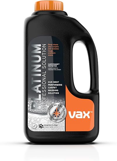 Vax Platinum Professional 1.5L Carpet Cleaner Solution Rose Burst Scent