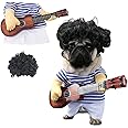 Idepet Pet Halloween Costume Funny Guitar Dog Costume Dressing Up Pet Clothes Suit for Puppy Small Medium Dogs Chihuahua Tedd