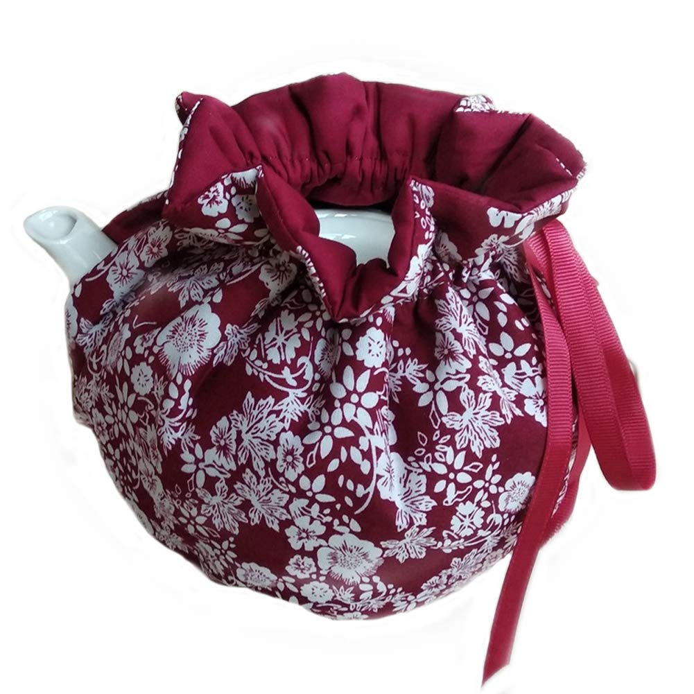 Tea Cosy, Cotton Vintage Floral Teapot Dust Cover Tea Cozies, Kitchen Home Decorative Tea Pots Cozy with Insulation Pad for Housewife, Friend, Mom (Color #12)