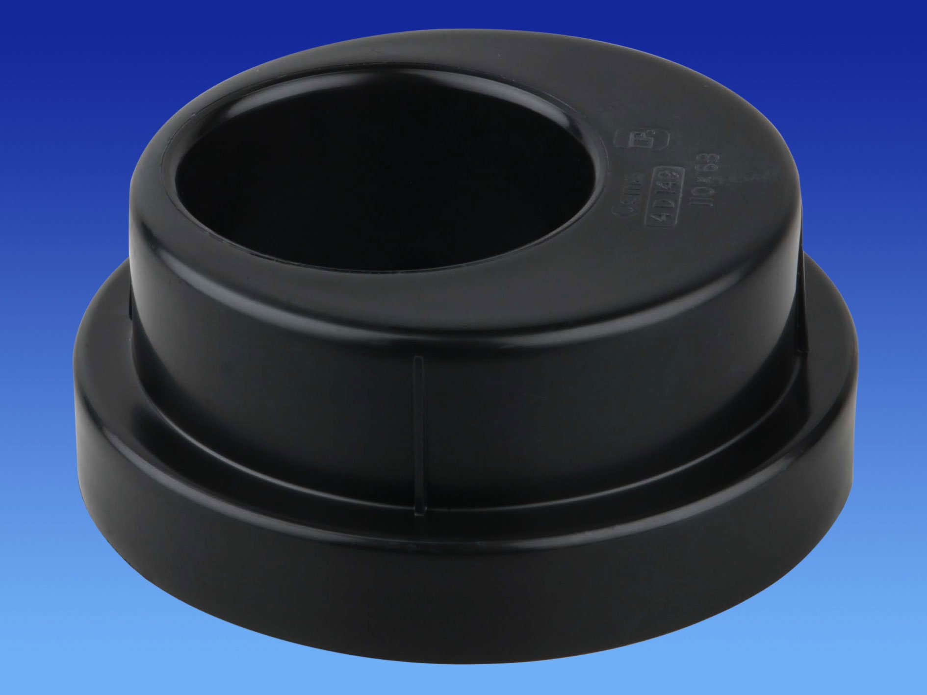 Wavin OSMA 0T149B/4D149B Black 110mm Drain Adaptor for 68mm Round downpipe