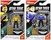 Bundle of 2: Mega Construx Heroes Series 2 Star Trek Captain Kirk and Commander Spock Amok Time Mini Figures