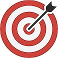 Archery Bullseye Target Decal - 4 Inch Wide Cartoon Vinyl Sticker
