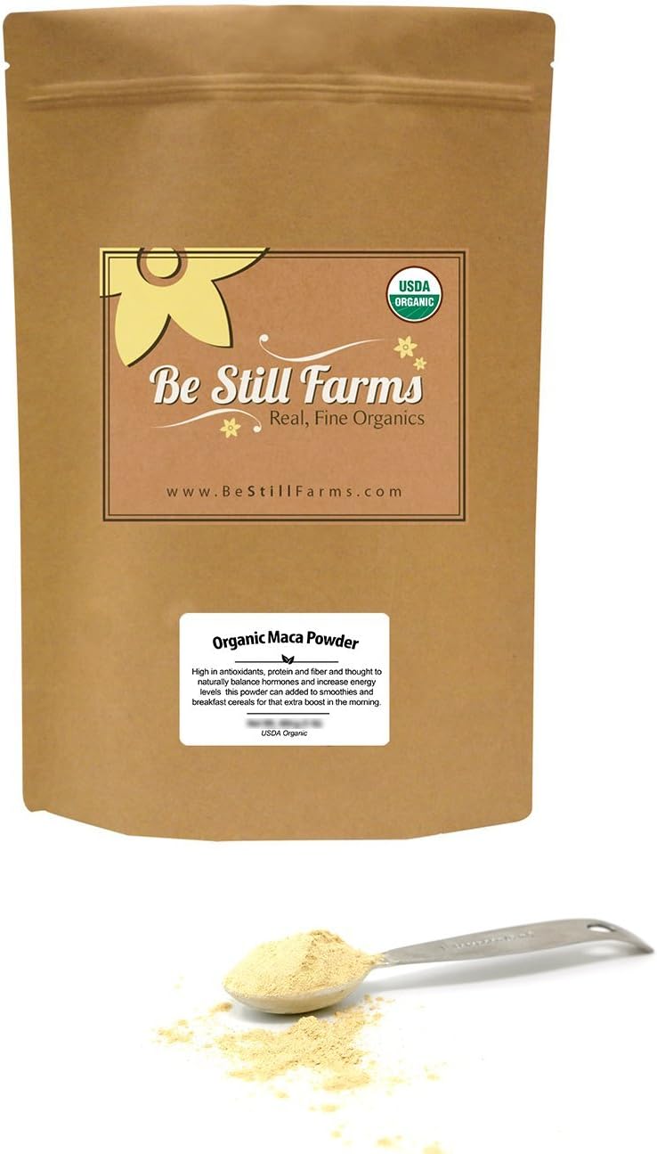 Be Still Farms Organic Maca Powder (2lb) Raw Maca Superfood - Healthy Supplement to Your Diet - Old Fashioned Maca Full Blend - Maca for Sports - Energy Maca - Keto Maca - Performance Maca