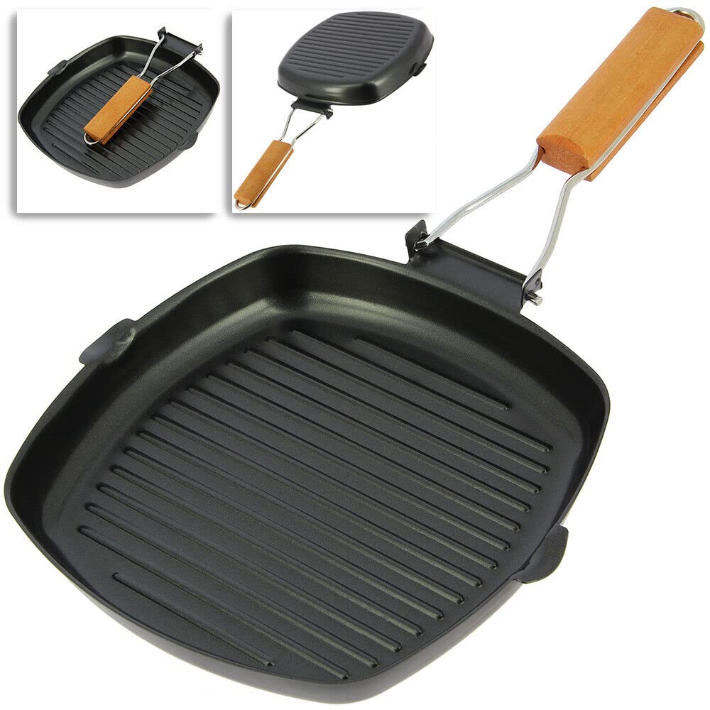 Next Generation Tackle Non Stick Compact Cooking Frying Pan Folding Handle Outdoor Camping Carp Fishing