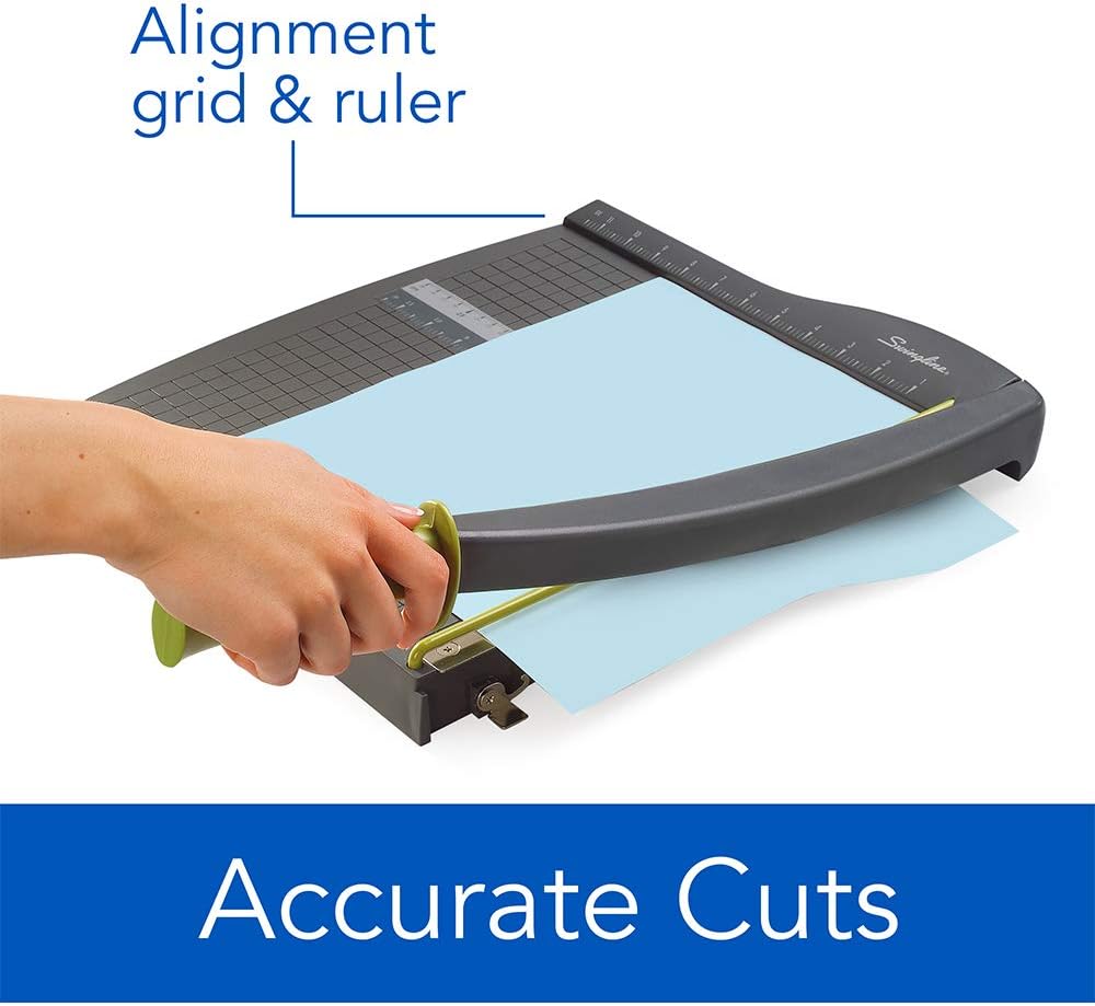 Swingline Paper Cutter, Guillotine Trimmer, 12" Cut Length, 10 Sheet Capacity, ClassicCut Lite (9312) : Office Products