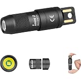 OLIGHT IMINI 2 Rechargeable EDC Keychain Mini Flashlight Black | 50LM and 21M Throw, Compact and Portable, Mini LED Keyring Lights, Built-in Battery, Ideal for Everyday Carry and Emergencies