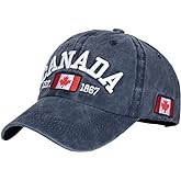 Foetest Adjustable Cap Cotton Hat Baseball Cap Canada Cap Hat Flag Cap Casual Headwear Embroidery