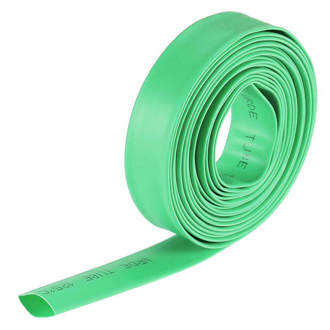 Photo 1 of uxcell Heat Shrink Tubing, 3/8"(10mm) Dia 17mm Flat Width 2:1 Rate Shrinkable Tube Cable Sleeve 10ft - Green