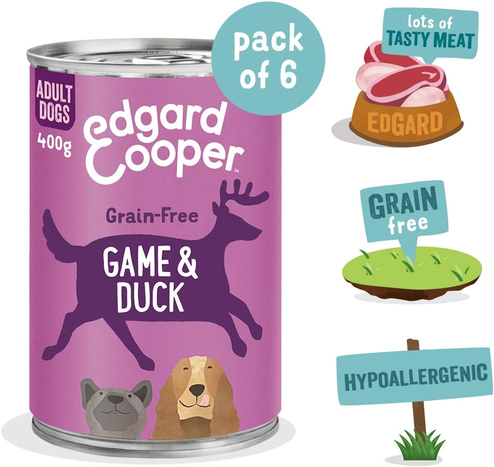 Edgard Cooper Grain-Free Adults Wet Dog Food in Gravy, Game Duck6 x 400g, Natural Dogs Food in Tins with Fresh Meat - Image 3