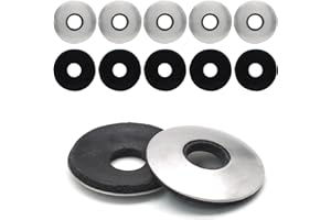 Seimneire 5/16" x 0.86" Neoprene EPDM Bonded Sealing Washers, 60 PCS Stainless Steel Waterproof Gasket Assortment Kit