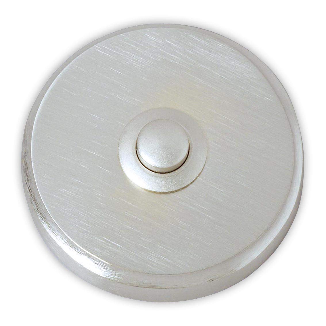 Heidemann 70083 Bell Push Single Nickel-Plated 24 V/1 A