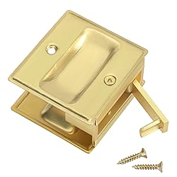 HOMOTEK 4 Pack Privacy Pocket Door Pull Without