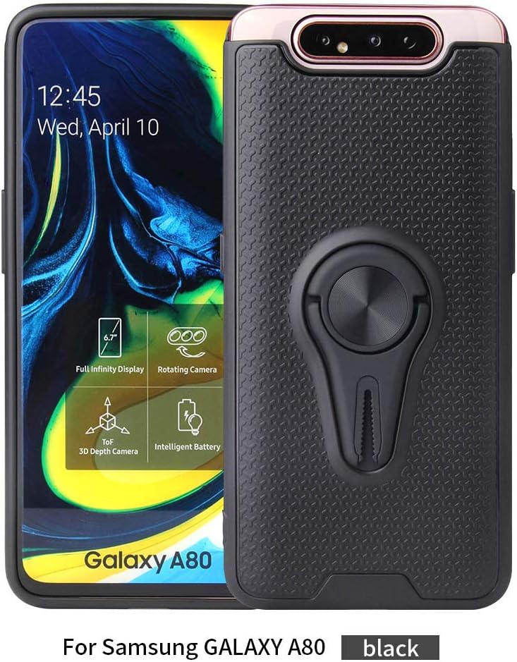 Misd Case for Samsung Galaxy A80 housing, Military-Grade Textured case, Non-Slip, Excellent Touch (Black)