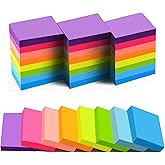 (24 Pads) Sticky Notes 1.5 x 2 in, 8 Colors Post Self Sticky Notes Pad Its | Bright Post Stickies Colorful Sticky Notes for Office, Home, School, Meeting, 75 Sheets/pad