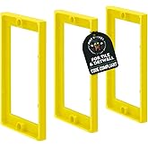 Mint Bucket Brands 1/4" Single Gang Outlet Box Extenders, UL Listed, Electrical Box Extender for Outlets & Switches, Pack of 3