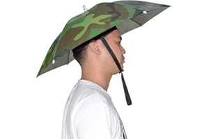 NEW-Vi Umbrella Hat Adult and Folding Cap for Beach Fishing Golf Party Headwear