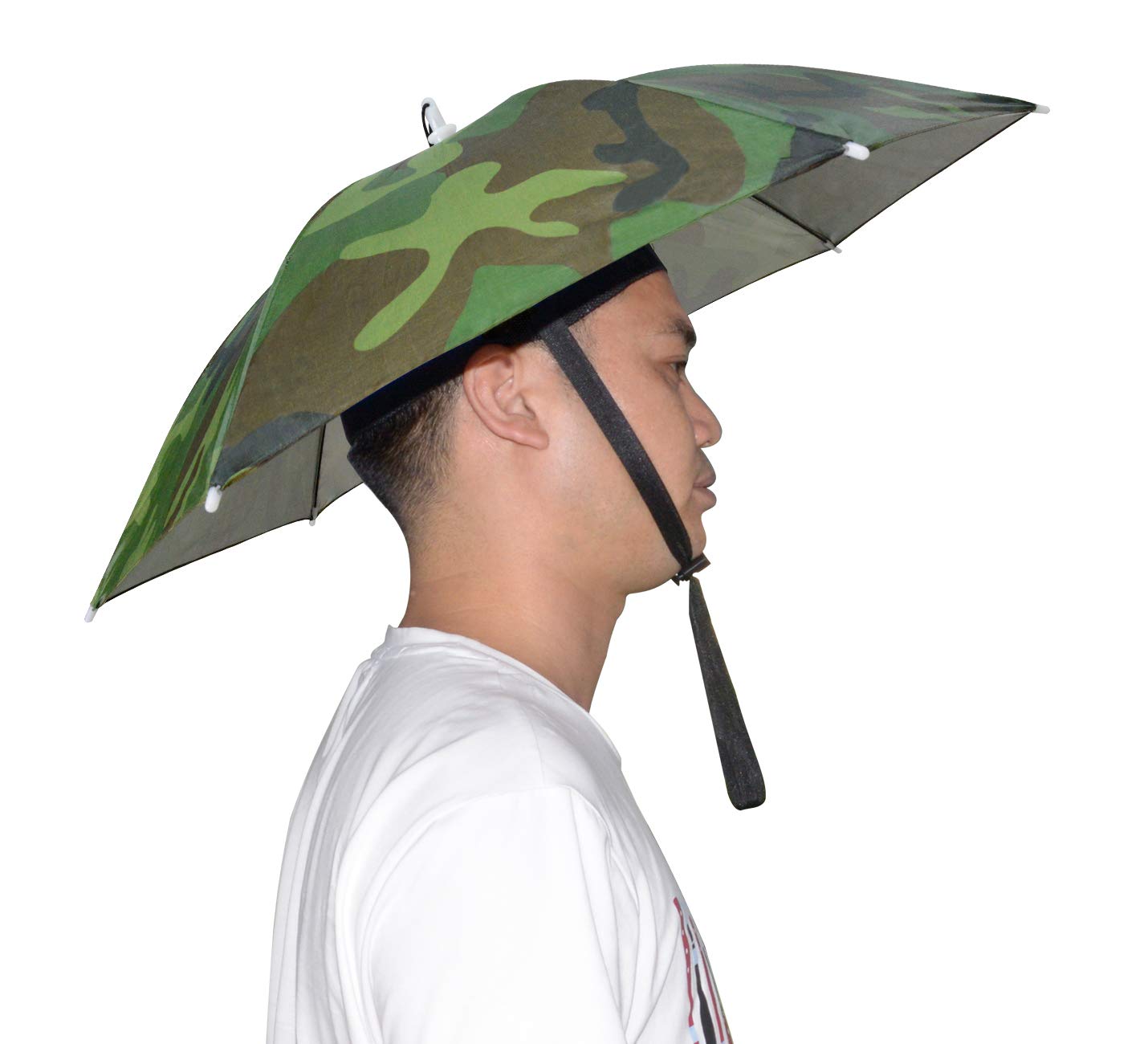Photo 1 of NEW-Vi Umbrella Hat, 25 inch Hands Free Umbrella Cap for Adults and Kids, Fishing Golf Gardening Sunshade Outdoor Headwear (Camouflage)