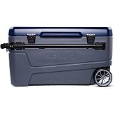 Igloo Maxcold Glide 110Qt Wheeled Cooler | Insulated Hard Shell Ice Chest