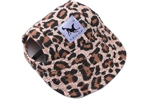 TecHong Small Dog Baseball Cap - Pet Outdoor Sports Sun Protection Hat, Summer Doggie Cat Leisure Sunblock Visor, Puppy Casua