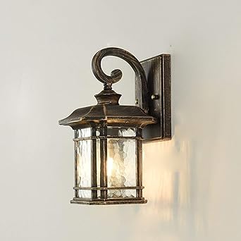 DULG Marco cuadrado retro chino aplique IP65 impermeable al aire libre