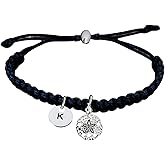 Personalized Sand Dollar Bracelet, Sand Dollar Gift, Custom Inital Letter Adjustable Bracelet, Sand Dollar Lover Gift, Beach Ocean Jewelry