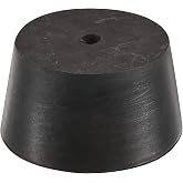 MECCANIXITY Rubber Tapered Plug 42mm to 50mm with Hole Test Tubes Bungs Stopper Black for Lab Home