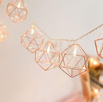 gold string lights for bedroom