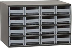 Akro-Mils 19416 16 Drawer Steel Parts Storage Hardware and Craft Cabinet, Grey