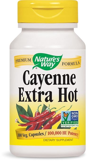 Amazon.com : Natures Way Cayenne Xhot 100000 Hu : Cayenne Herbal Supplements : Beauty