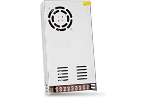 SCOOYUCK AC 110V/220V to DC 24V 15A 360W Universal Regulated Switching Power Supply, Power Supply Voltage Converter, LED Adapter Driver for CCTV, Cameras, LED Strips, 3D Printers and More.