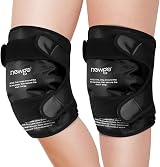 NEWGO Knee Ice Pack Wrap Two Pack Reusable Gel Cold Therapy