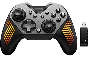 NYXI Flexi Wireless PC Controller, 1000Hz Polling Rate Hall Effect Joystick, Interchangeable D-pad&Left Joystick, 4 Mppable Buttons, 800mAh, Adjustable Turbo/Vibration for PC/Switch 2/iOS/Android