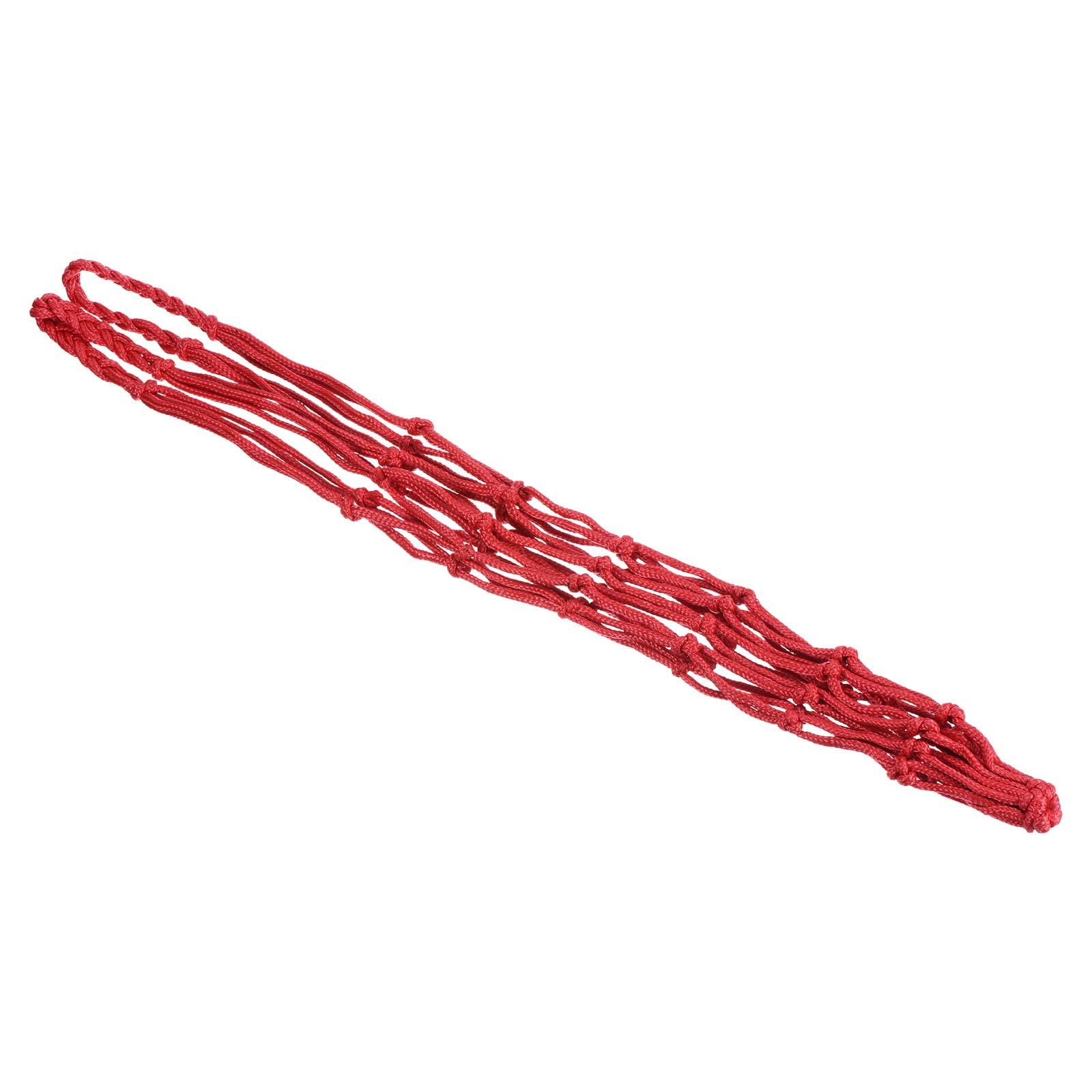 PATIKIL Basketball Net Bag, Mesh Storage Sports Carry Bag Durable PP Single Ball Carrier Sturdy Thickened for Volleyball Soccer Football, Red