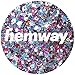 Hemway Harlequin Mix with Rose Gold Mix Glitter Chunky Multi Purpose Dust Powder Arts & Crafts Wine Glass Decoration Weddings Flowers Cosmetic Face Eye Body Nails Skin Hair Festival 10g