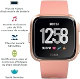 Fitbit Versa Health Fitness Smartwatch Heart Rate Music Swim Tracking Peach view 2