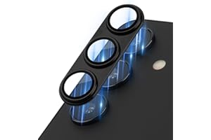 MONASAY Camera Lens Protector compatible for Samsung Galaxy S24 6.2 inch[Strong Adhesion][Scratch Resistant] Full Coverage Matte Metal Tempered Glass Camera Cover Film, Black