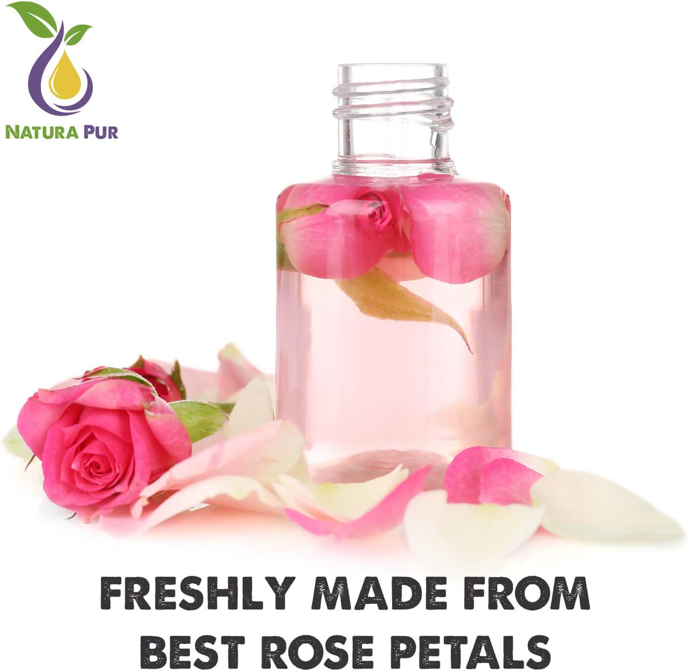 NATURA PUR Agua de Rosas Natural en Spray 200 ml - Hidrolato de ...