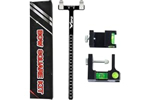 SPG Bow Square Level Kit 2 Pack - Archery Bow String Level Turning Kit, T-Shape Measurement Tool for Recurve Bows