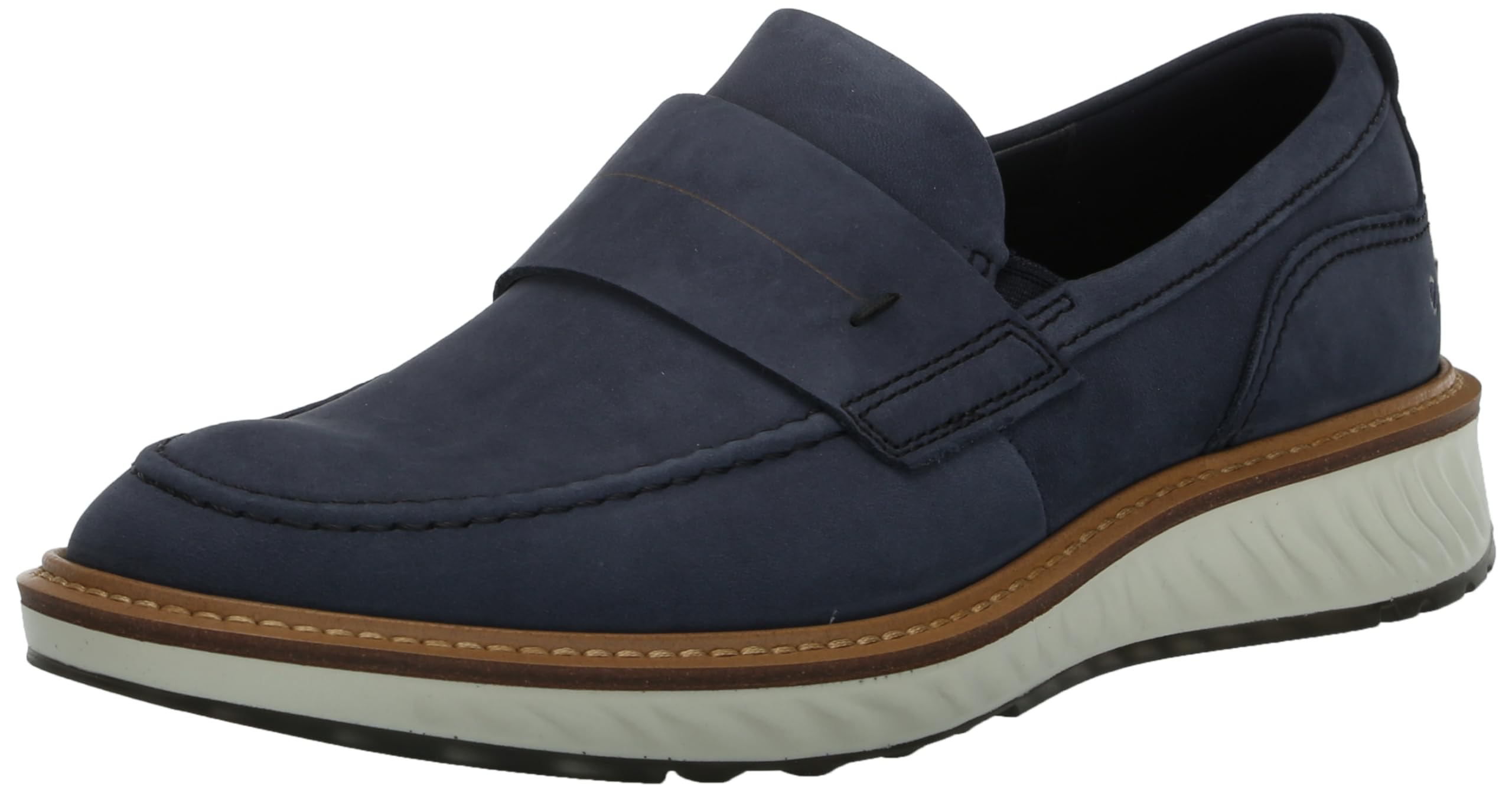 ECCO Men’s ST.1 Hybrid Penny Loafer, Night Sky Nubuck, 7-7. 5