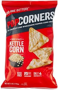 Popcorners Kettle Popcorn Chips, 5 Ounce