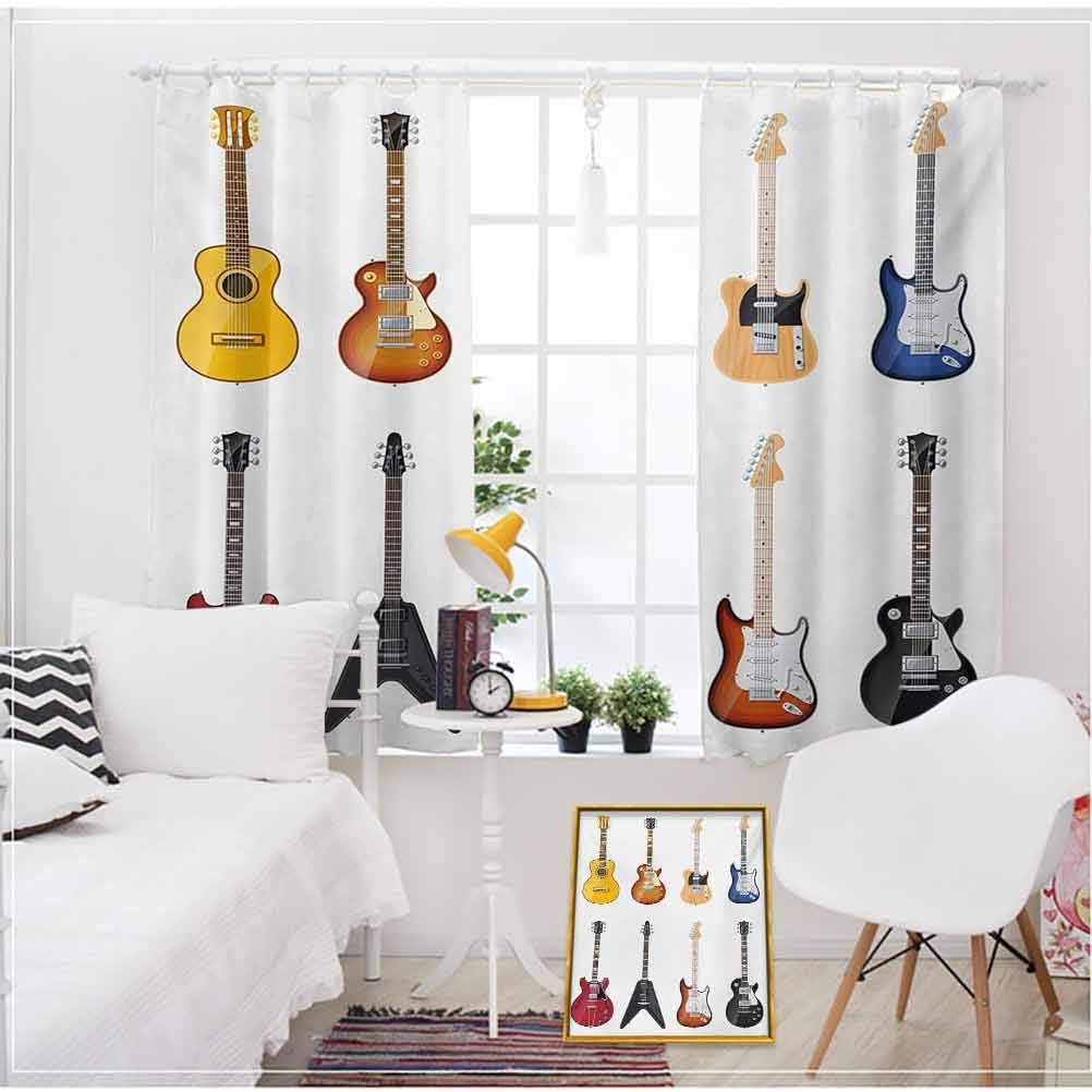 Guitar Black Out Curtains A Wide Variety of String