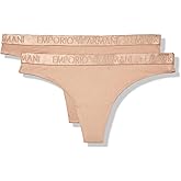 Emporio Armani womens Iconic Microfiber 2 Pack Thong
