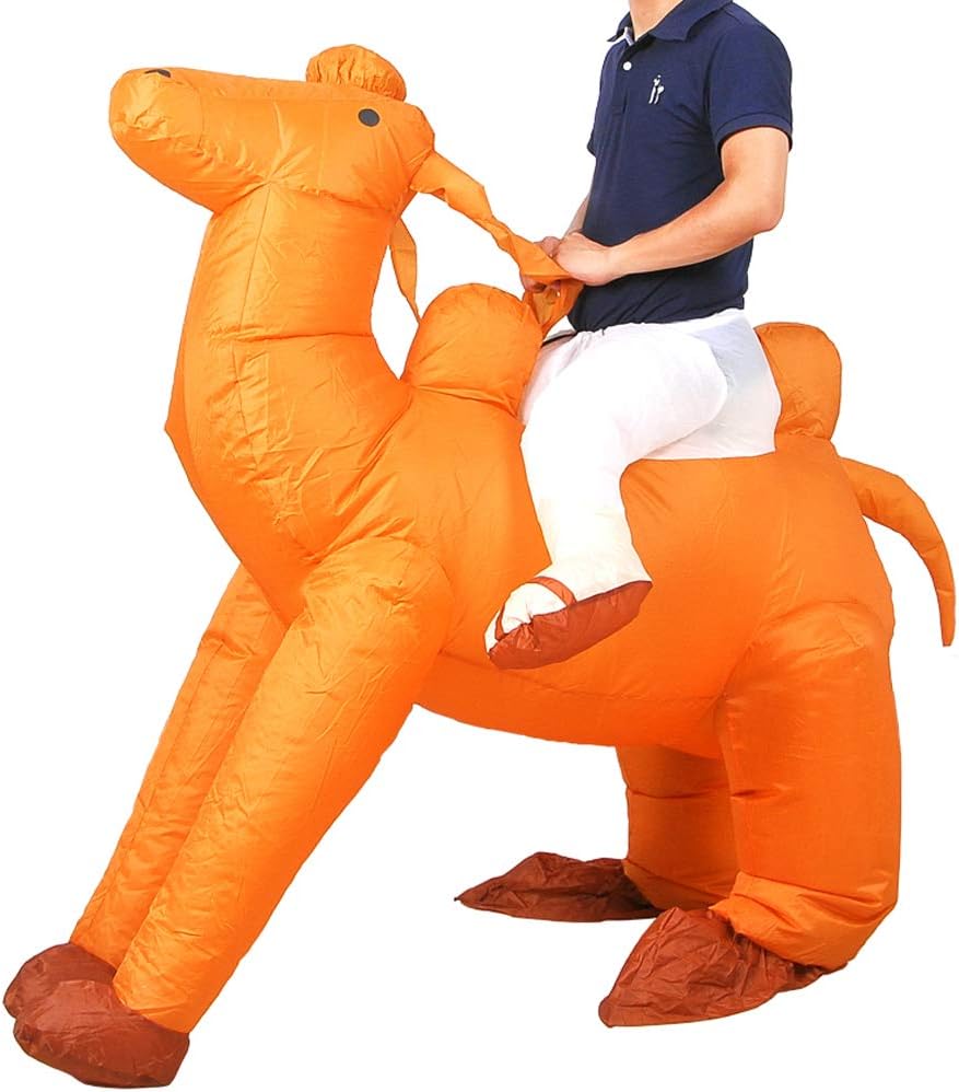 Inflatable Costume Ride on Camel Halloween Costumes Cosplay Carnival Party for Adults