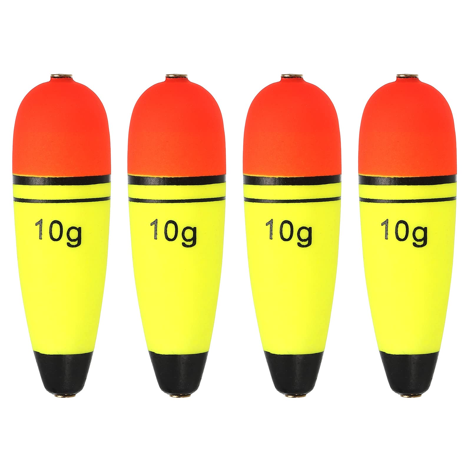 PATIKIL 0.35oz Fishing Slip Bobbers, 4 Pack EVA Fishing Float for Sea Fishing Freshwater, Yellow