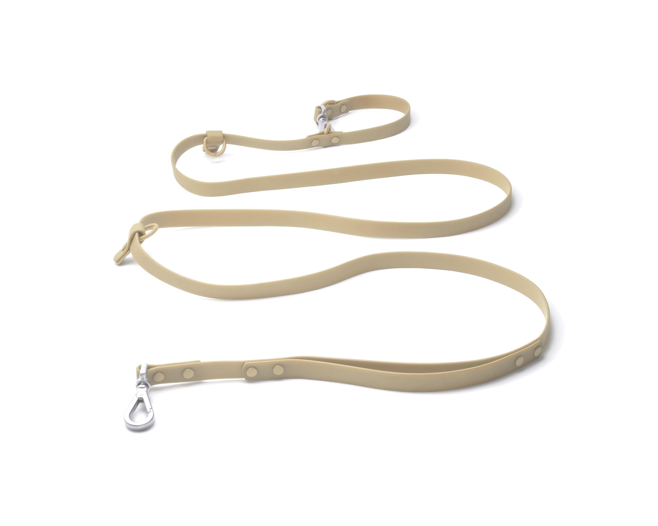 Good Dog Lab 7.7 ft. Multifunctional Leash with Traffic Handle for Dogs - Beige