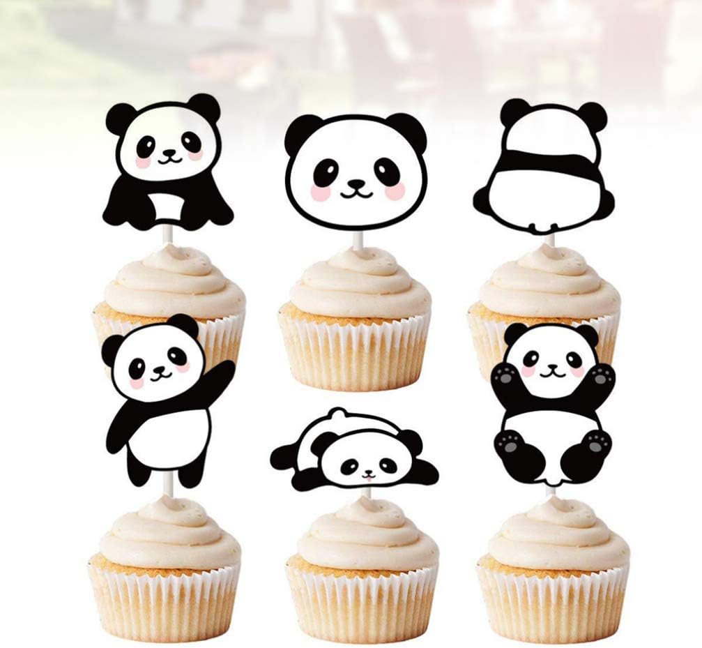 Patisserie Amosfun 24pcs Enfants Gateau Toppers Mignon Panda En Forme De Gateau Toppers Fete Danniversaire Dessert Decoration Fournitures Cupcakes Toppers Enfants Faveurs Danniversaire Cuisine Maison Hovdenhoyfjellsenter No